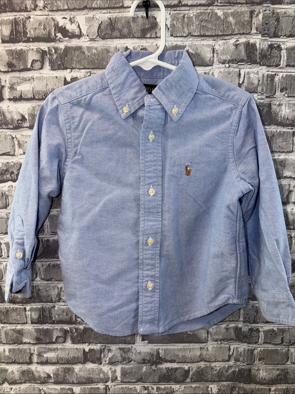 Polo‎ by Ralph Lauren Light Blue Button-Down Oxford Shirt for Kids